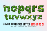 Zombie Lowercase Letter n to z