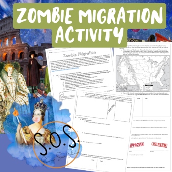 Preview of Zombie Migration Activity- AP Human Geography- Unit II