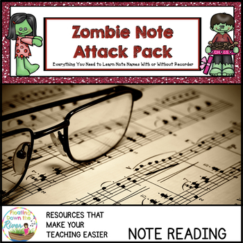 Preview of Zombie Music Note Attack Pack 1
