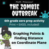 Zombie Outbreak: Coordinate Plane Graphing & Distance — Ma