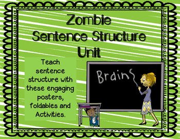 Preview of Zombie Sentence Structure Unit