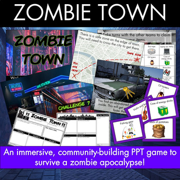 Preview of Zombie Town: Community-building PPT game