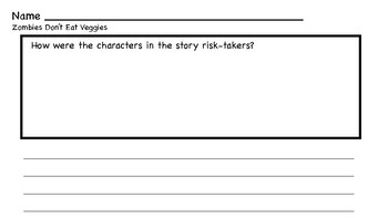 zombies don t eat veggies by kaitlyn f teachers pay teachers