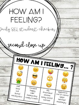 Preview of How Am I Feeling? (Daily Social Emotional Check In)