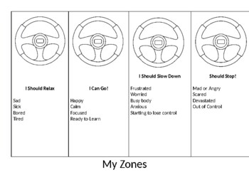 zones of regulation coloring page teaching resources tpt