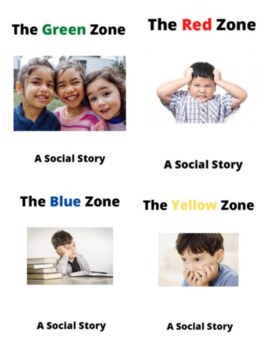 Preview of Zones Books - Green Yellow Red and Blue Zone Book Bundle!
