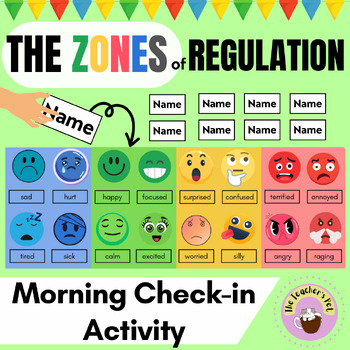 Preview of Zones Chart and Check-in Social Emotional Leaning