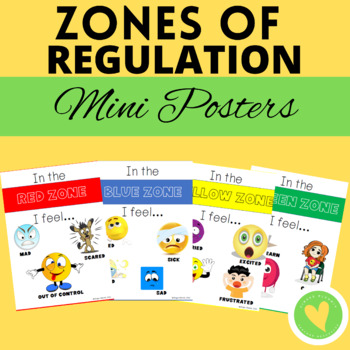 Preview of Zones Posters-Zones of Regulations English and Spanish Bundle-Feelings