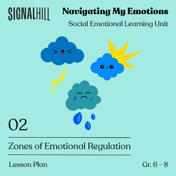 Preview of Zones of Emotional Regulation | Social Emotional Learning Lesson Plan