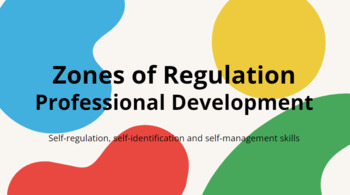 Preview of Zones of Reg Introduction Professional Development