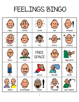 feelingsregulation bingo by the savvy social worker tpt