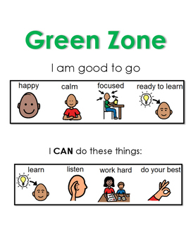 Preview of Zones of Regulation: Green Zone