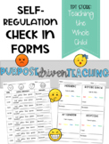 Self-Regulation Check-In Sheets