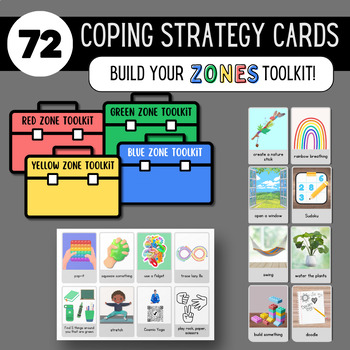 Preview of Zones of Regulation Coping Skill Cards