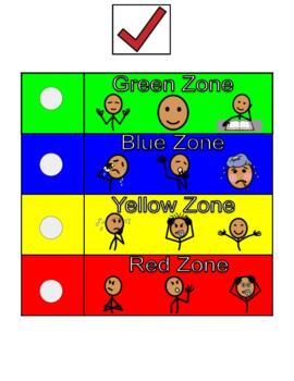Preview of Zones of Regulation - Desk Size