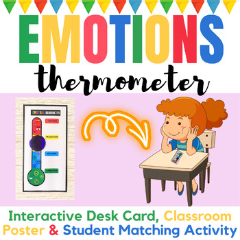 Preview of Zones of Regulation Emotions Thermometer Activity Social and Emotional Learning