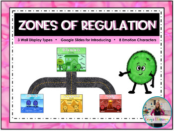 Preview of Zones of Regulation Visuals & Google Slides