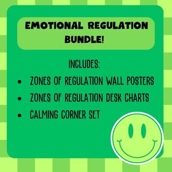 Zones of Regulation and Calming Corner Bundle by Miss A Creative Chaos