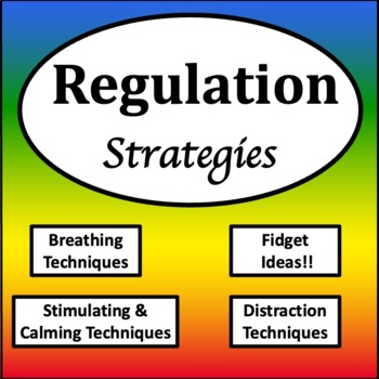 Preview of Emotional Regulation Tools {Emotional Regulation Visuals & Strategies}
