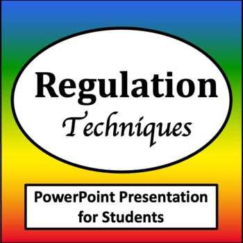 Preview of Emotional Regulation Visuals PowerPoint {Self Regulation Tools & Strategies}