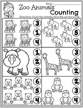 animal activities for preschool