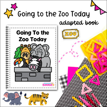 Preview of Animals Special Education Zoo Circle Time Adapted Book Activity Field Trip Prep