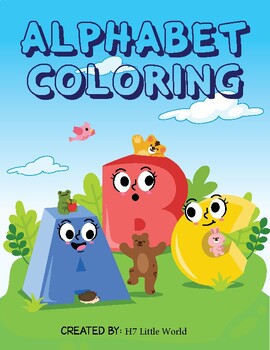 Preview of Zoo Alphabet Coloring - Different and Beutifull Animals Coloring