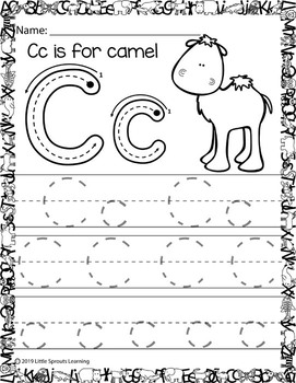 Zoo Alphabet Tracing pages (good for independent work -Distance Learning)