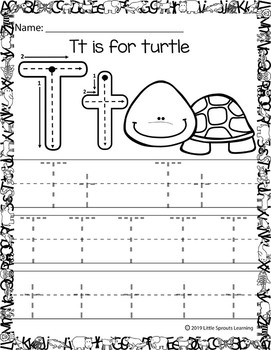 Zoo Alphabet Tracing pages (good for independent work -Distance Learning)