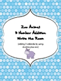 Zoo Animal 3 Number Addition