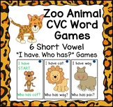 Zoo Animal CVC Words Games