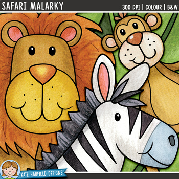 zoo animal clip art safari malarky by kate hadfield