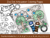 Zoo Animal Coloring Sheets - Dot Articulation - Bingo Daub
