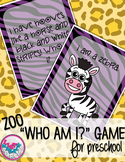 Zoo Animal Comprehension Activity