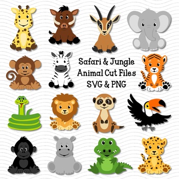Download Zoo Animal Cut Files Jungle Animal Svg By Stephanie Bowman Tpt