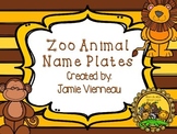 Zoo Animal Desk/Name Plates