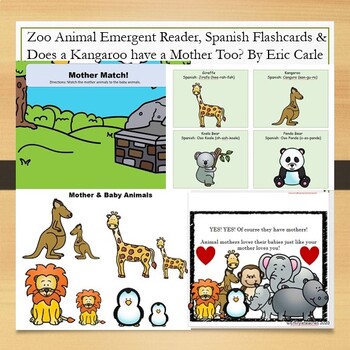 Preview of Zoo Animal Emergent Reader/ Does a Kangaroo Have a Mother Too?