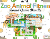 Zoo Animal Fitness Board Game Bundle