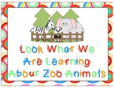 Zoo Animal Graphic Organizer