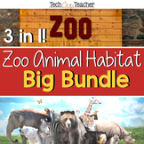 Zoo Animal Habitat Bundle: PBL, STEM, Writing, Literacy