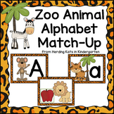 Zoo Animal Jungle Print Alphabet Match Game