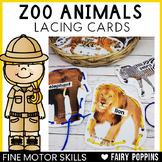 Zoo Animal Lacing Cards {Fine Motor)