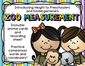 Preview of Zoo Animal Measurement: Teaching Height to Preschoolers and Kindergarteners