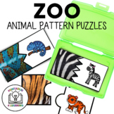Zoo Animal Patterns 2-Piece Puzzles