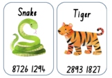 Zoo Animal Phone book- number recognition
