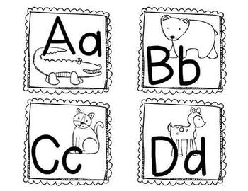 Zoo Animal Phonics Word Wall Labels Flashcards Learning Book