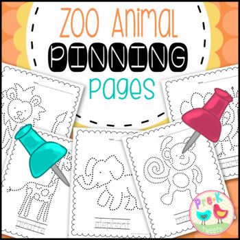 Preview of Zoo Animal Pinning Pages