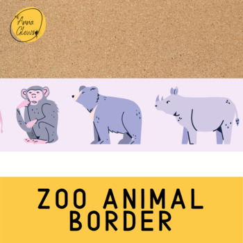 Zoo Animal Printable Bulletin Board Border Classroom Decor | TpT