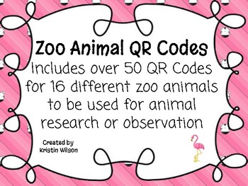 Preview of Zoo Animal QR Codes