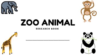 Preview of Zoo Animal Research Booklet